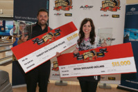 2012 AMF Australian Masters champions Jason Belmonte & Diandra Asbaty Pic Jacqueline Heldoorn.jpg